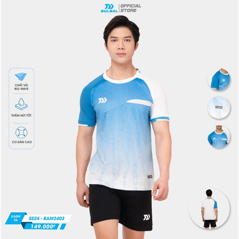 Áo cầu lông Bulbal BAM2403 Nam - Xanh
