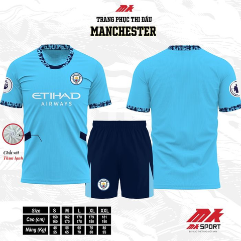 Bộ Quần Áo Đá Banh Man City (MC) 24/25