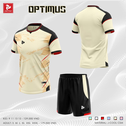 Quần Áo Bóng Đá Không Logo Optimus - Vàng