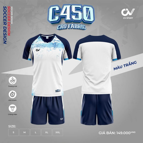 Quần Áo Bóng Đá Không Logo CV C450