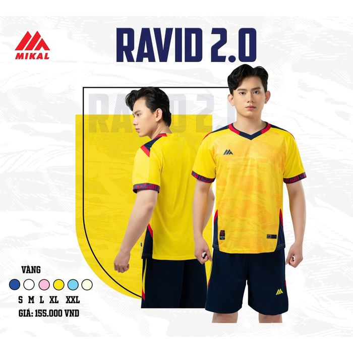 Quần Áo Bóng Đá Không Logo Mikal Ravid 2.0 - Vàng