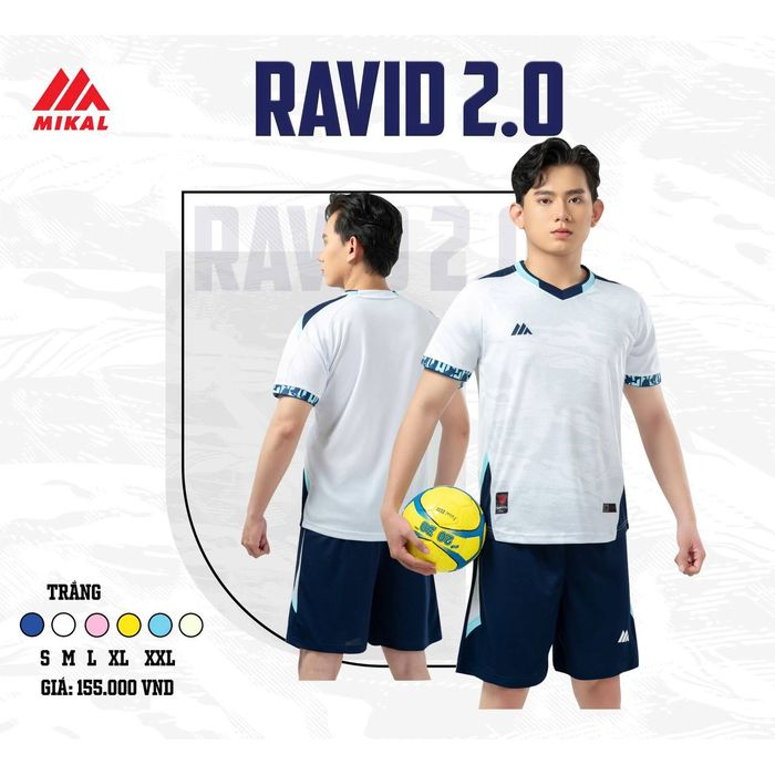 Quần Áo Bóng Đá Không Logo Mikal Ravid 2.0 - Trắng