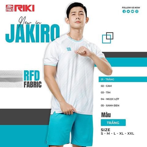 Quần Áo Bóng Đá Không Logo Riki Jakiro - Trắng