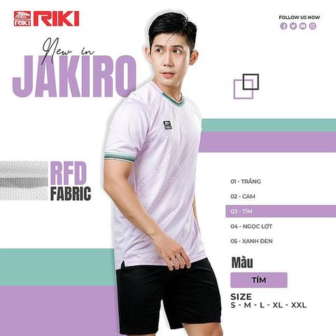 Quần Áo Bóng Đá Không Logo Riki Jakiro - Tím