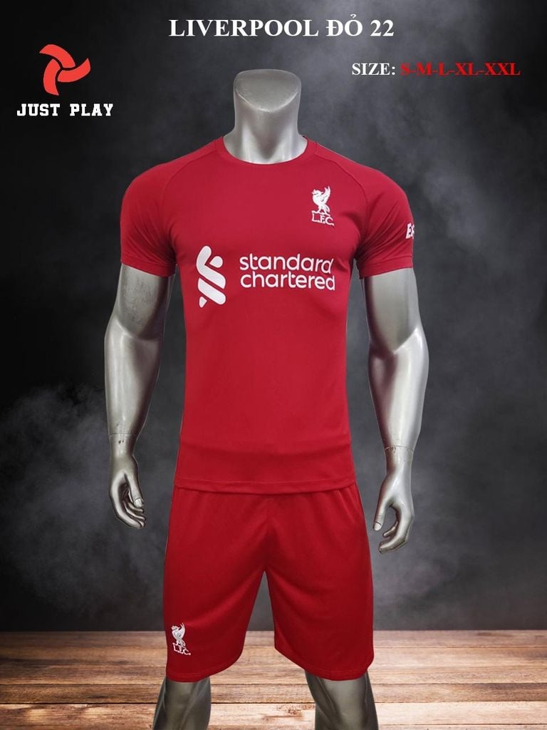 Bộ quần áo bóng đá CLB Liverpool Đỏ 2022