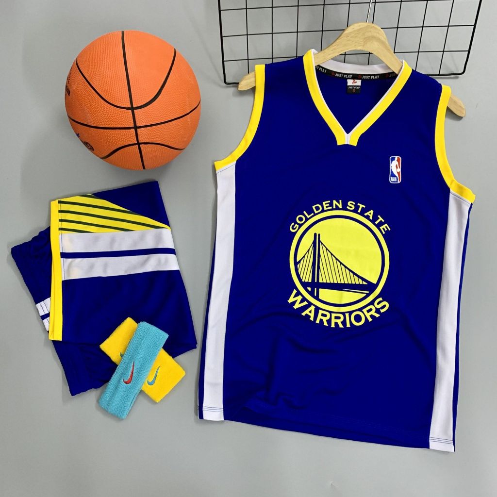 Đồ bóng rổ NBA Warriors Golden States xanh bích