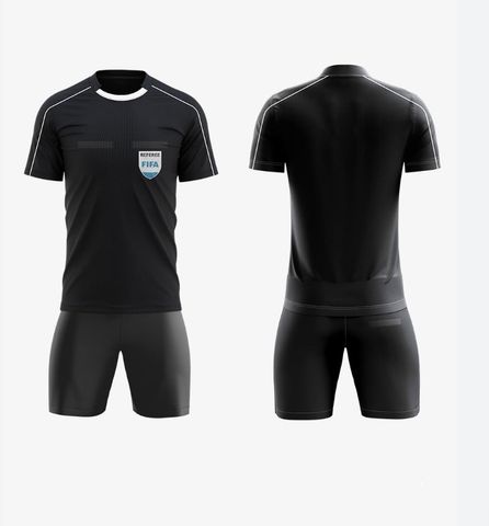 Mẫu Quần Áo Thể Thao Gai Lạnh Trọng Tài FIFA - Đen