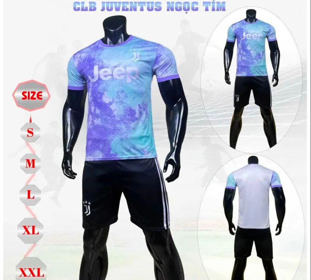 Quần áo  Đá Bóng CLB Juventus Tím DK 23/24 - Mẫu mới nhất
