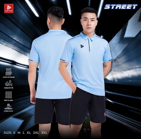 Áo Polo Thể Thao JP Street - Xanh Biển