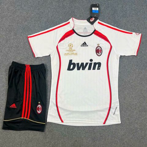 Quần Áo Bóng Đá CLB AC MiLan Trắng - Vải Mè Thái