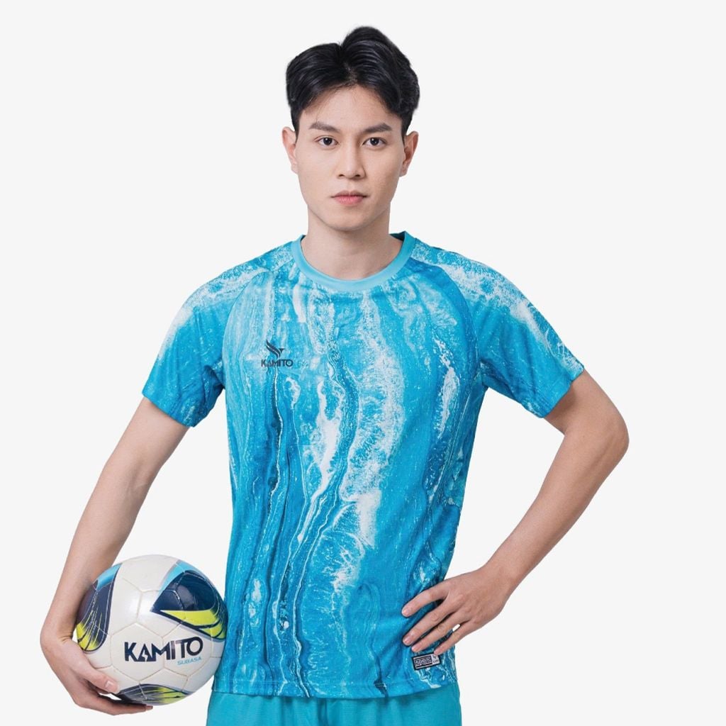 BỘ QUẦN ÁO BÓNG ĐÁ KHÔNG LOGO KAMITO LIGHTNING XANH NGỌC – HÀNG VIỆT NAM