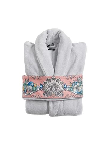 Áo choàng tắm Versace màu xám ngà - hồng kích thước: 40X60CM size M- ZCOSP061.Z4207.M