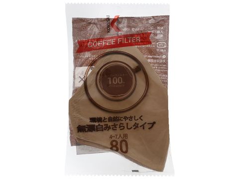 Giấy thấm lọc Coffee Filter 185mmx114mm (80 tờ/Túi)-màu cà phê - GTL000900112