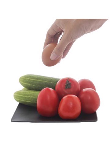  Dĩa vuông melamin KORMEL 220mm màu đen  E10507.B 