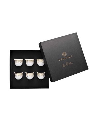  Bộ 6 cốc Versace Medusa Gala bằng sứ có tay cầm 