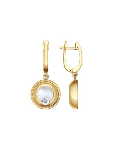  Bông tai hình giọt lệ đính kim cương 1021077No1732 