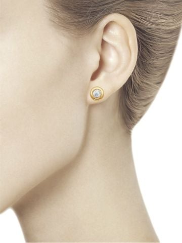  Bông tai vàng Sokolov đính kim cương - 1021096No1758 