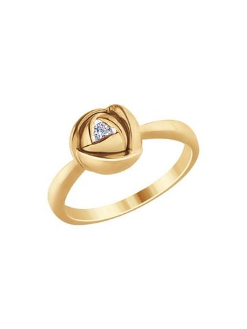  Nhẫn vàng 585, mã 1011686 No 1858, có đính đá kim cương kp-57 