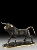  Tượng bò tót Tây Ban Nha size lớn có đế Virtus - 1597 