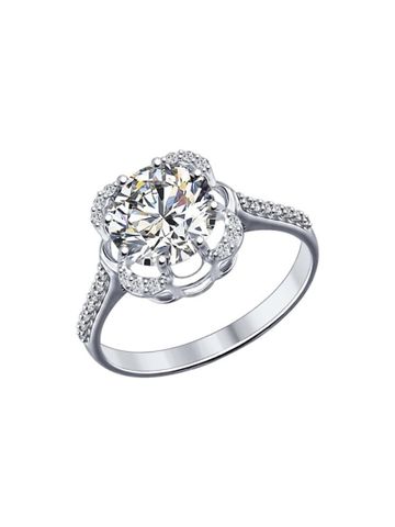  Bông tai bạc đính kim cương zirconia - 94022666 