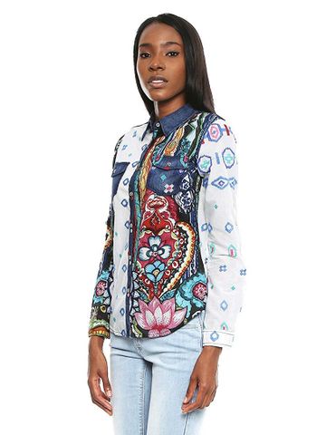  Áo dài tay nữ size  S,   72C2EJ43033S,   Desigual   SS17-1 