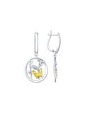  Bông tai Sokolov bạc hình con bướm mạ vàng - 94022804 