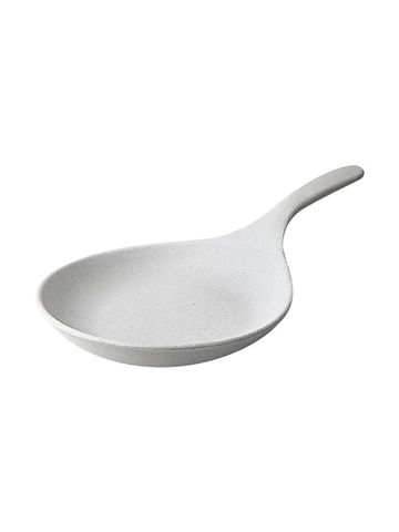  Dĩa có tay cầm melamin KORMEL 400x245x45mm- màu trắng 