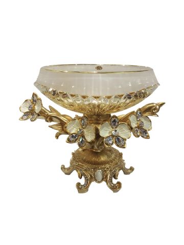  Khay hoa trang trí bằng thuỷ tinh hiệu Cevik cao 30 cm- 3NT.COAS/320/OCO 