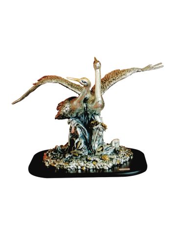 Tượng cặp thiên nga Goldline Italia cao 53cm - D2318/A