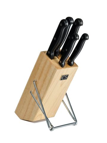Hình ảnh BỘ DAO BẾP INOX 6 MÓN CS EXCALLENCE CÁN ĐEN 003050 đa năng trong gian bếp