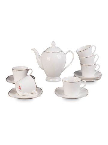 Bộ bình trà 14 món bằng sứ Delaware - 3000266