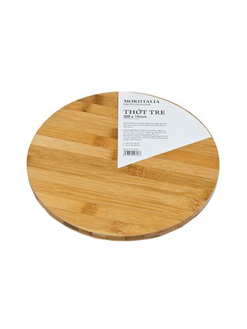 Thớt tre tự nhiên Moriitalia hình tròn NB22 ⌀30x1.5cm - THOT00008136