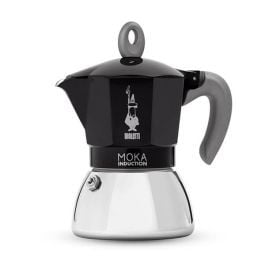 Hình ảnh BÌNH PHA CÀ PHÊ BẾP TỪ BIALETTI NEW MOKA INDUCTION BLACK 4 CUPS 0006934/NP