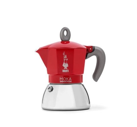 Hình ảnh BÌNH PHA CÀ PHÊ BẾP TỪ BIALETTI NEW MOKA INDUCTION RED 4 CUPS 0006944/NP