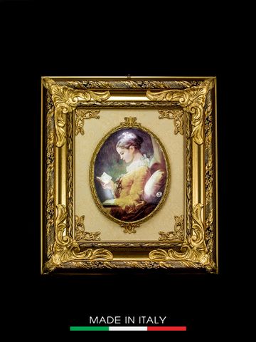  Khung tranh trang trí lớn hình bầu dục - 6575 