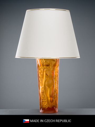  Đèn bàn pha lê màu topas và lồng chụp Tom Bohemia 