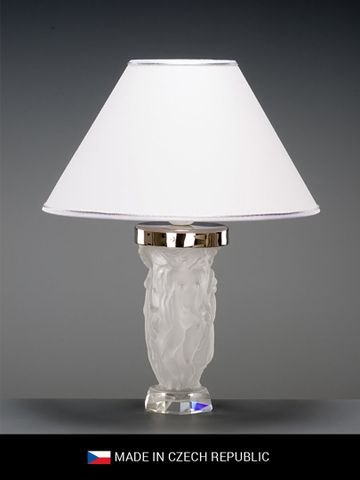  Đèn bàn pha lê trắng Tom Bohemia 