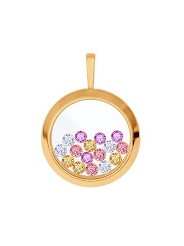 Mặt dây chuyền bằng  vàng đính đá  -  034924