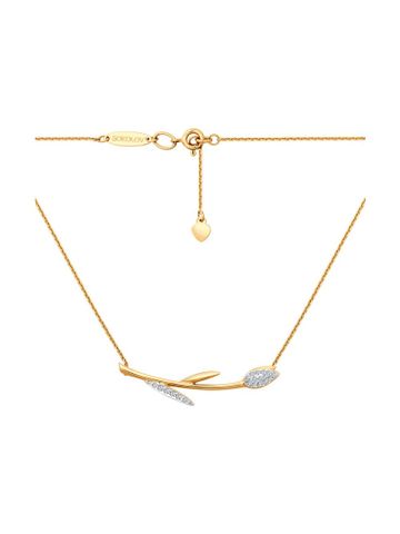 Chuỗi dây chuyền  bằng vàng đính đá mầu -  70281