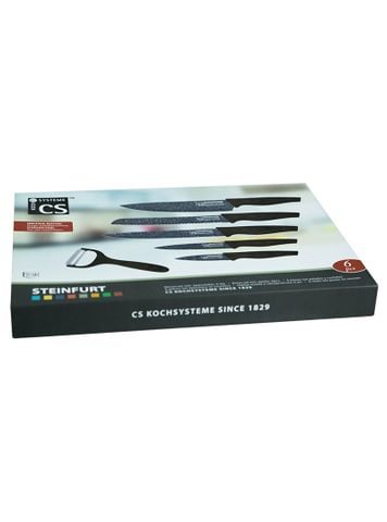 Hình ảnh BỘ DAO THÉP KHÔNG GỈ TRÁNG LỚP CHỐNG DÍNH - 064631 đa năng trong gian bếp