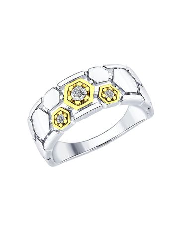 Nhẫn bạch kim 925, có đính đá cz - 94012408