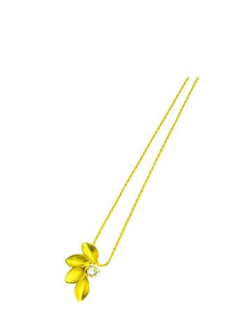 Dây Chuyền Mạ Vàng Mặt Gắn Đá Thiên Nhiên FOBE HY LẠP - FOBE-008