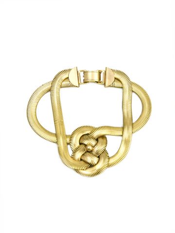 Vòng Tay Mạ vàng Mặt Dây Xoắn Đan Nhau - BRA1SA001