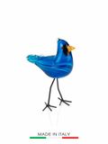  Đồ trang trí bằng thủy tinh: hình con chim,  kích thước 19cm  Code:800136, nhãn hiệu : OTTAVIANI- 