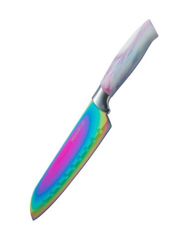 Dao Santoku Cầu Vồng Titan 18cm Delaware - 007061