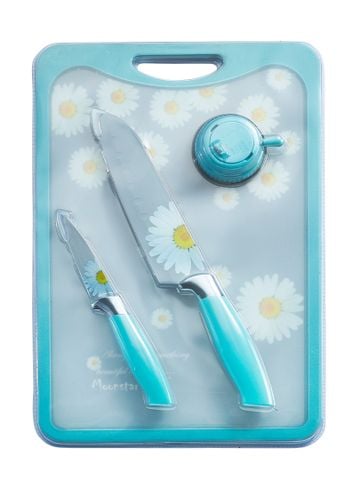 Bộ Dao Thớt Hoa 4 Món Delaware - 007108