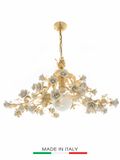  Đèn chùm hoa hồng - Shining Gold Chandelier With Princess Roses, code: 2410-1 