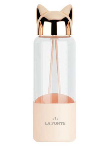 [MỚI] Bình thủy tinh La Fonte 350ML màu hồng - 007429-PIN