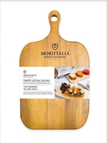[MỚI] Thớt gỗ đa dụng Moriitalia 155x265x20mm - THOT00009850