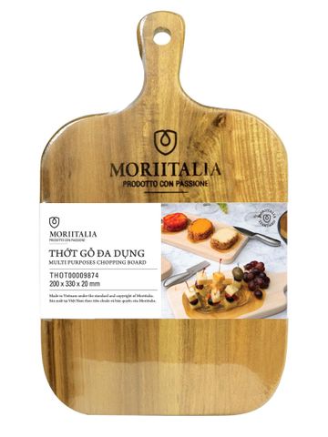 [MỚI] Thớt gỗ đa dụng Moriitalia 330x200x20mm - THOT00009874